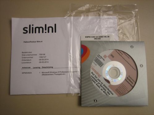 Microsoft Windows 8 Professional upgrade DVDROM - origineel