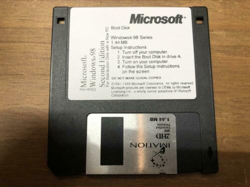 Microsoft Windows 98 Second Edition Boot Disk