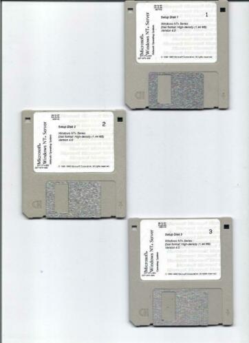 Microsoft Windows NT Server 3 diskettes