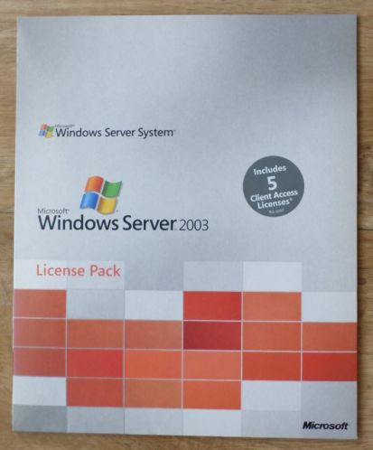 Microsoft Windows Server 2003 License Pack (incl. 5 client)