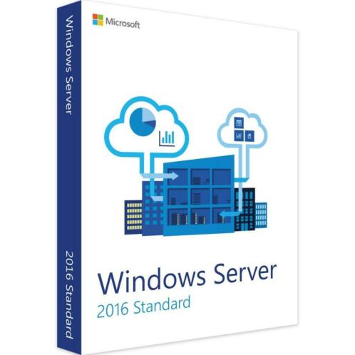Microsoft Windows Server Standard 2016 - 1624 Core - Nieuw 