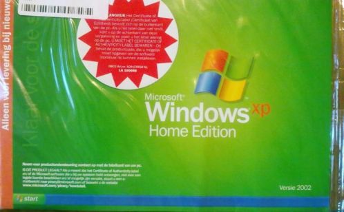 Microsoft Windows XP Home Edition 2002 OEM 32-bit x86 NL SP2