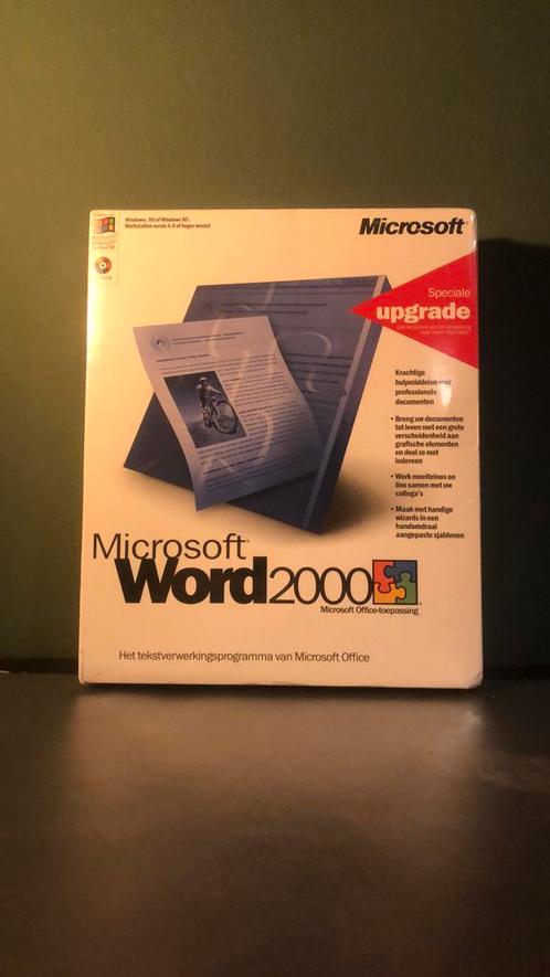 Microsoft word 2000 tekstverwerker upgrade windows 95 nieuw