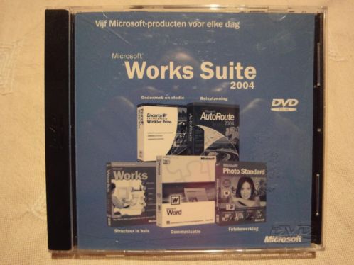 Microsoft Works Suite 2004 op DVD