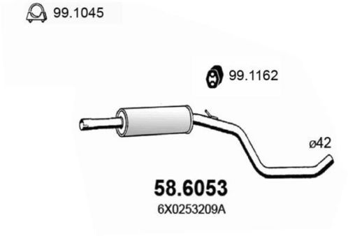 Middendemper VOLKSWAGEN LUPO