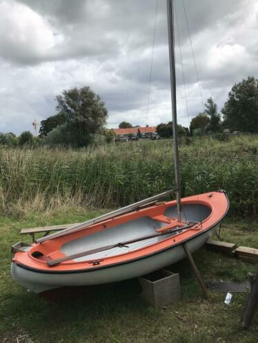 Midset 13 zeilsloep  roeibootmotor sloep