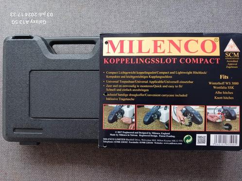 Milenco koppelingsslot compact. 1 seizoen gebruikt.