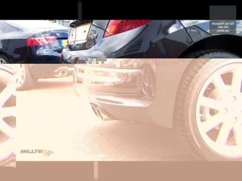 Milltek catback uitlaatsysteem Peugeot 207 GTi 1.6 THP 16v