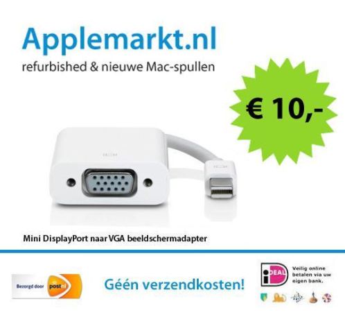Mini DisplayPort naar VGA beeldschermadapter