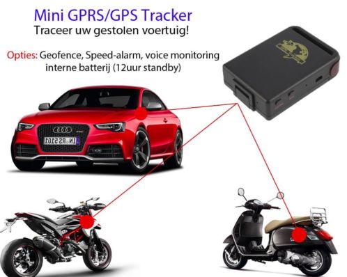 Mini GPS Tracker Inbouw met standby batterij