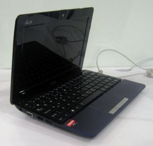 Mini laptop Netbook Asus Eee PC 1001PX zwart
