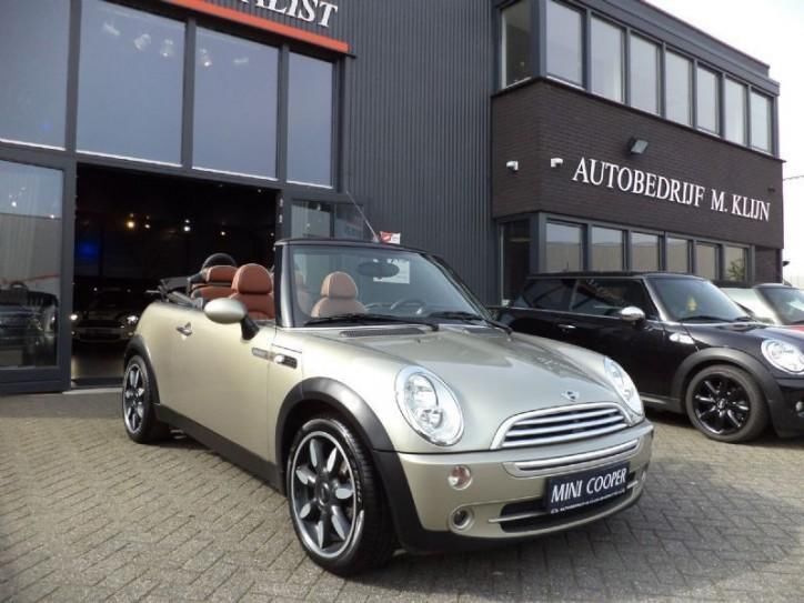 Mini Mini cabrio sidewalkbruin leder17034nieuwst (bj 2008)