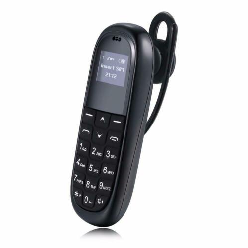 Mini Telefoon met Stemvervormer - Zwart en wit