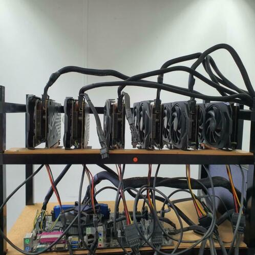 Mining Rig (zeer weinig gebruikt)