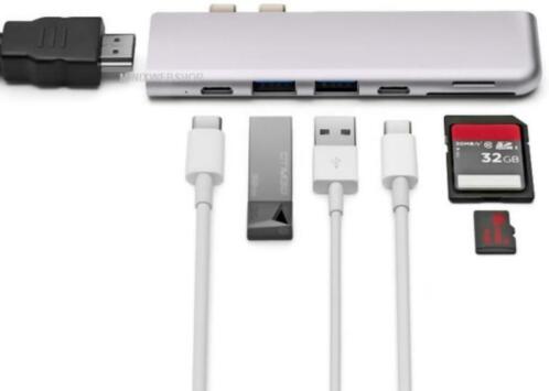 MINIX USB-C voor MacBook Pro by Apple - Zilverkleurig