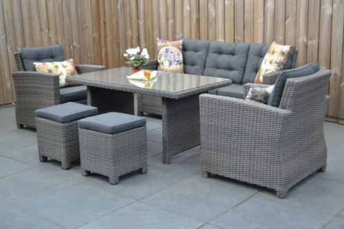 Minnesota Loungeset Dark Grey Hoge Tafel, Vroege Vogel Actie