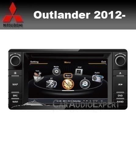 Mitsubishi Outlander navigatie radio DVD Carkit gps MMCS HD