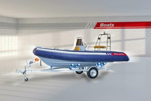 MK480 rib boot voor 8 personen inc nieuwe 60pk motor