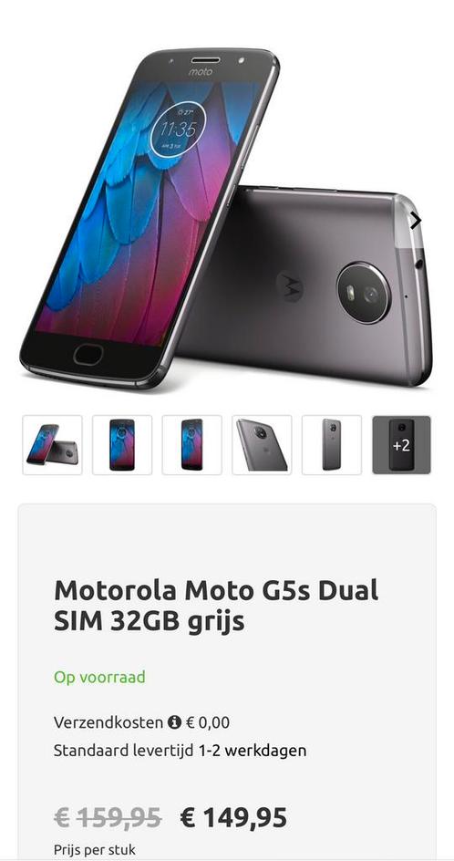 Mobiel Motorola Moto G5s Dual sim 32 gb grijs
