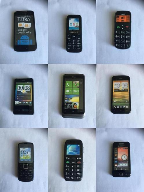 mobiel phone dummy modellen 9 stuks diverse