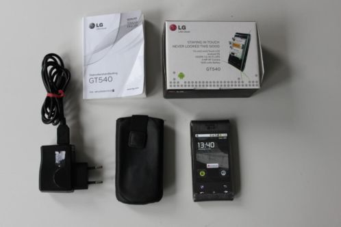 Mobiele telefoon LG GT540, incl.lader, handleiding en hoesje