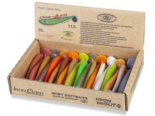 Moby One-4-All Shad Multi Color Mix set 11,5 cm 20 st.