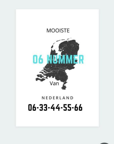 Mooi 06 nummer 06-33-44-55-66 ter overname