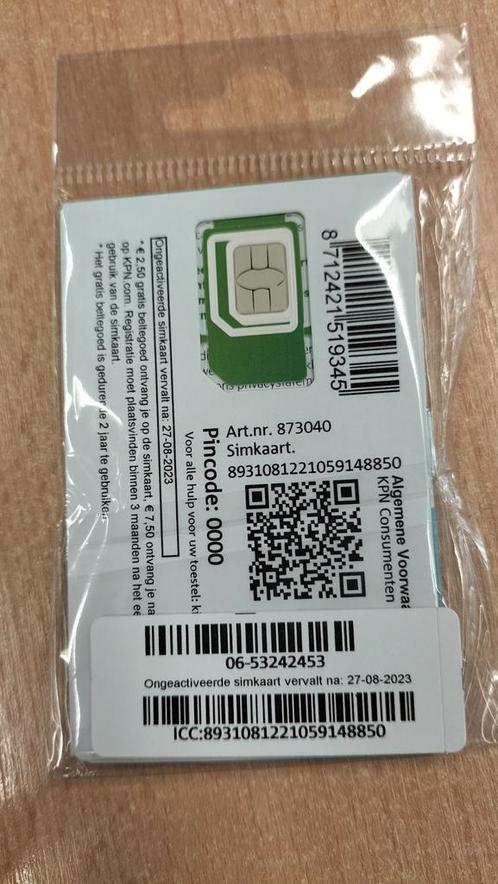 Mooi 06 Nummer KPN Prepaid 06-53-24-24-53 Nieuw Geseald