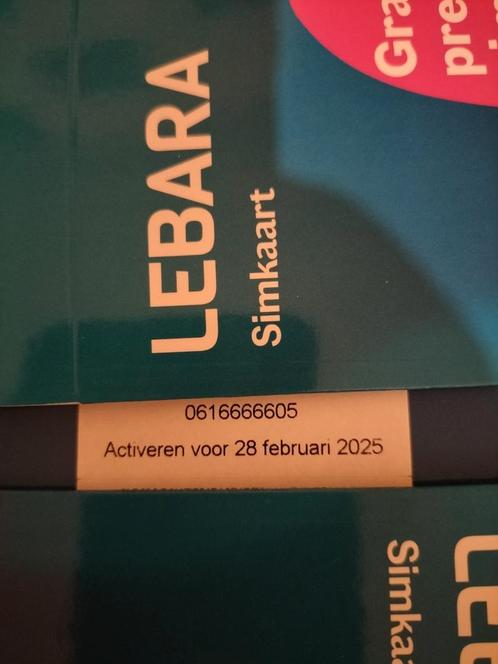 MOOI 06 NUMMER LEBARA PREPAID SIMKAART