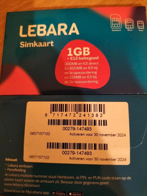 MOOI 06 NUMMER LEBARA PREPAID SIMKAART