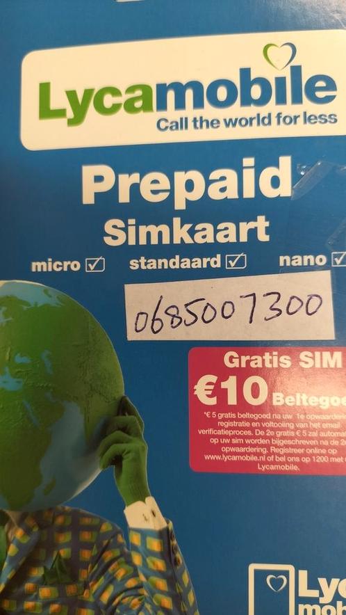 Mooi 06 Nummer Lyca Prepaid 06-8500-7300 Nieuw Origineel