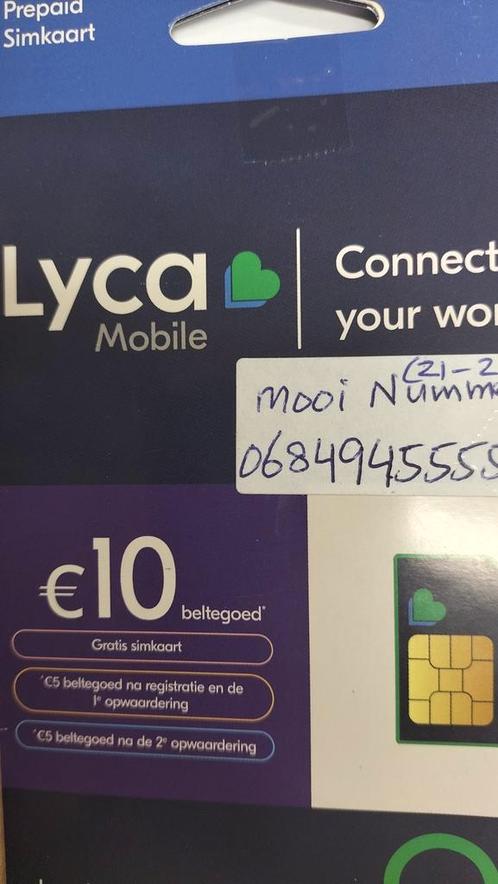 Mooi 06 Nummer Lyca Prepaid 06.84.94.5.5.5.5 Nieuw Origineel
