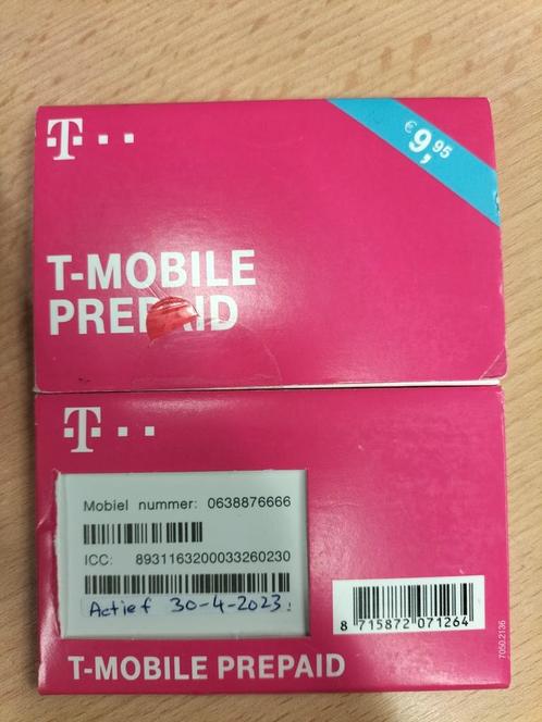 Mooi 06 Nummer T-Mobile Prepaid 06-38876666