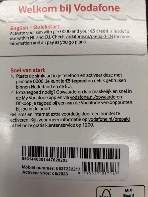 Mooi 06 Nummer Vodafone 06-27222217