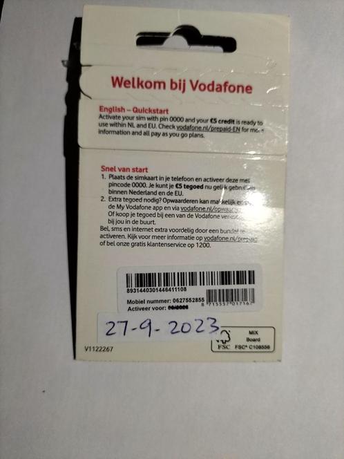 Mooi 06 Nummer Vodafone 06-2755-2855 Nieuw Geseald