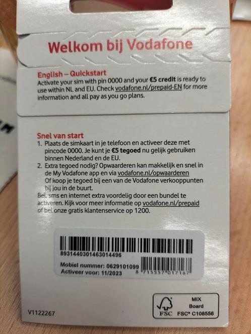 Mooi 06 Nummer Vodafone Prepaid 06-29-10-10-99