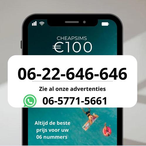 Mooi makkelijk 06 nummer prepaid simkaart GRATIS VERZENDEN