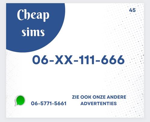 MOOI MAKKELIJK 06 NUMMER PREPAID SIMKAART GRATIS VERZENDEN