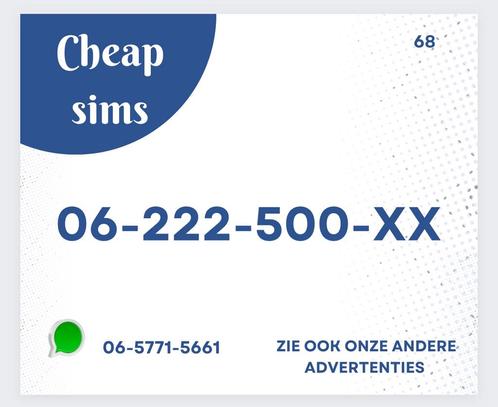 MOOI MAKKELIJK 06 NUMMER PREPAID SIMKAART GRATIS VERZENDEN