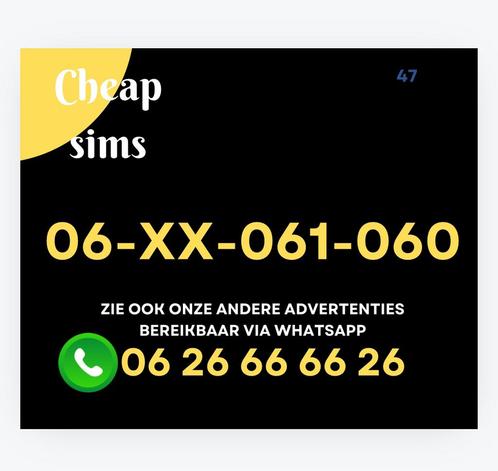 MOOI MAKKELIJK 06 NUMMER PREPAID SIMKAART GRATIS VERZENDEN