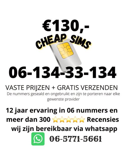 Mooi Makkelijk 06 Nummer Simkaart GRATIS VERZENDEN PREPAID ...