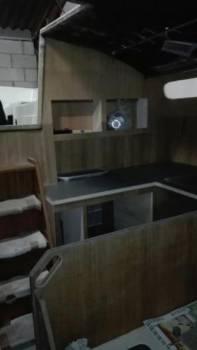 Mooi model zeilboot Compromis 909 lengte ca 9,5m, breed 3,4m