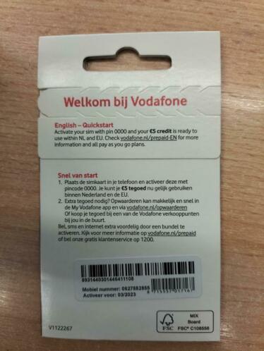 Mooi nr Vodafone 06-27552855 gratis verzending