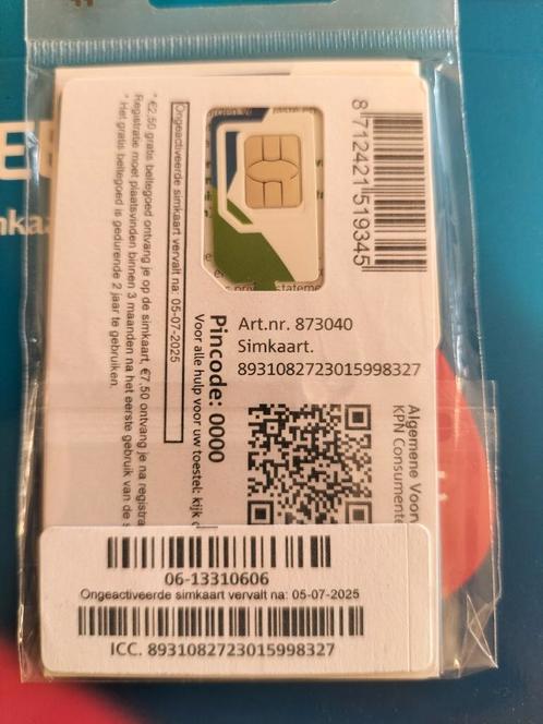 Mooi NUMMER KPN PREPAID SIMKAART 06-1331-0606