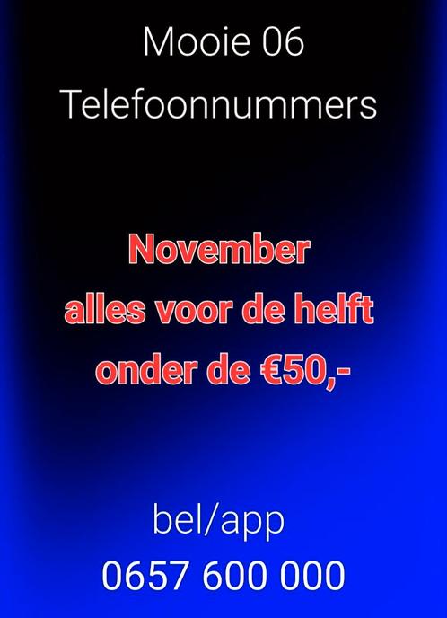 Mooie 06 telefoonnummers 