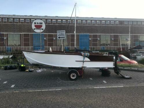 Mooie 1970s houten sloep - 9.9 hp 4-tact Yamaha