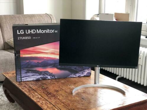 Mooie 4K LG 27UK850 monitor 27034 6 maanden oud met factuu