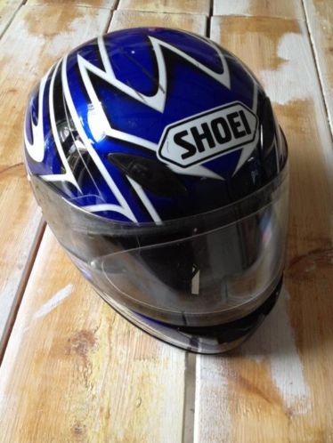 Mooie blauwe shoei helm