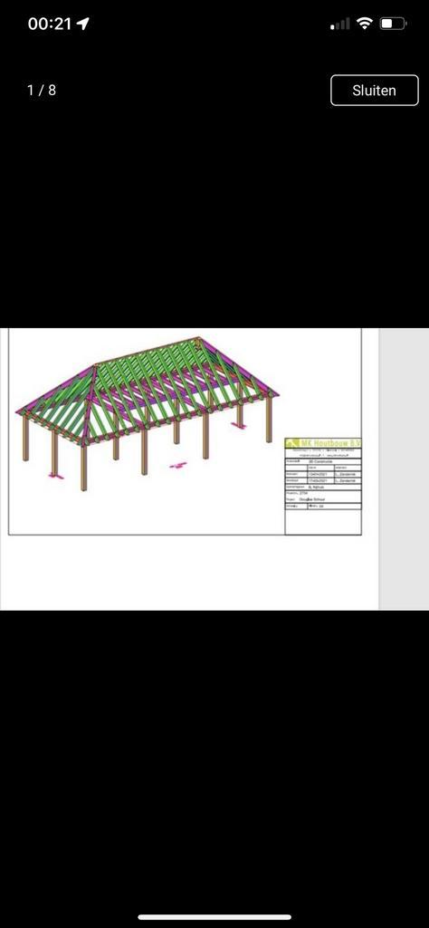 Mooie bouwpakket tuinhuis 10x5 meter