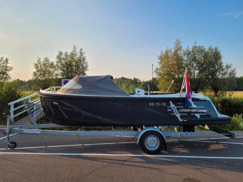 Mooie  Corsiva 590 Tender met 60pk Evinrude E-Tec motor 